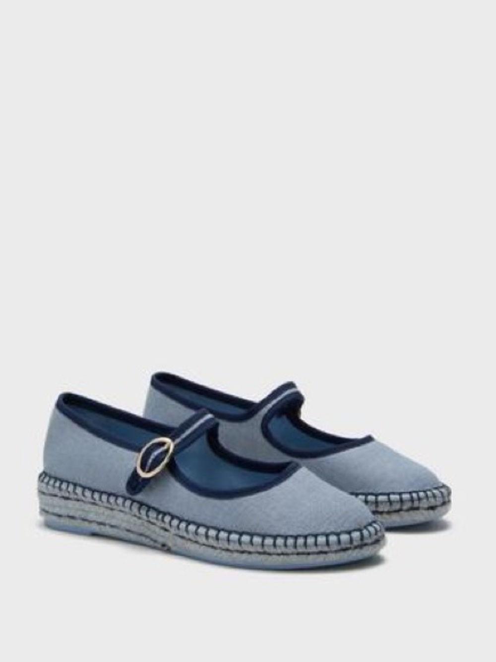 Tuckernuck Blue Chambray Jamie Espadrille Flats